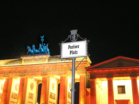 Foto Brandenburger Tor bei Nacht - Berlin