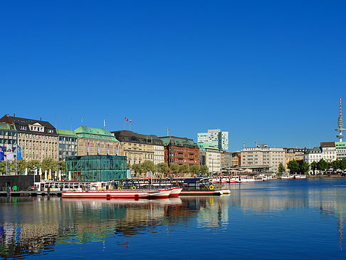 Foto Alster Pavillon und Binnenalster - Hamburg