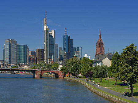 Skyline von Frankfurt Fotos