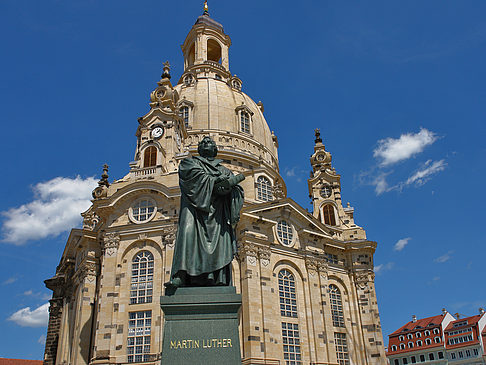 Foto Frauenkirche und Lutherdenkmal - Dresden