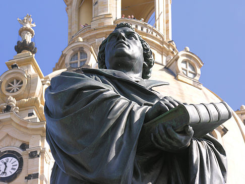 Martin Luther Denkmal an der Frauenkirche